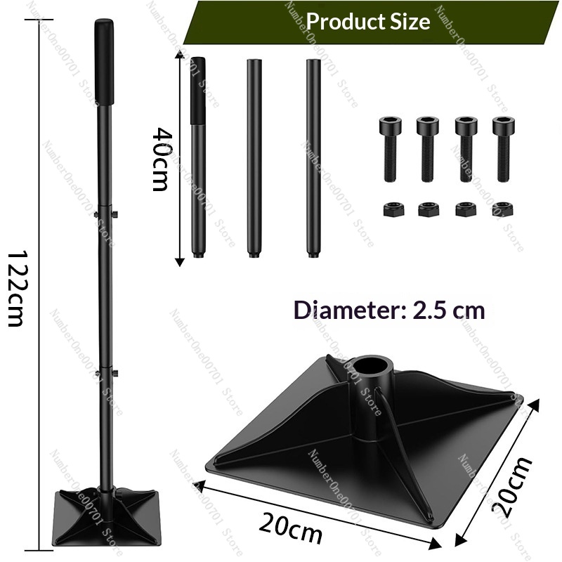 Gardening Tools Uses - Alat Pemadat Tanah Baja Lepas Pasang,