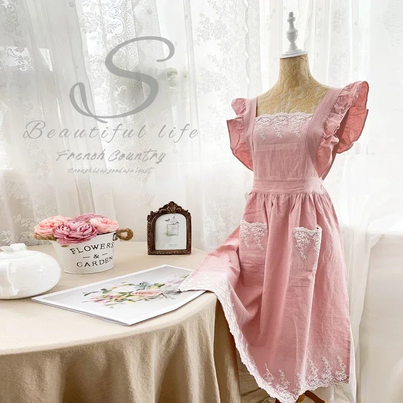 Gaun celemek katun Linen wanit - Gardening Tools For Women ulasan dan harga