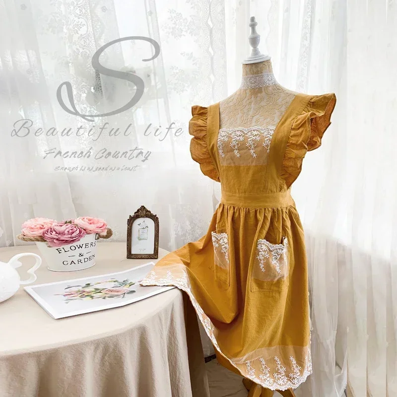 Gaun celemek katun Linen wanit - Gardening Tools For Women ulasan dan harga