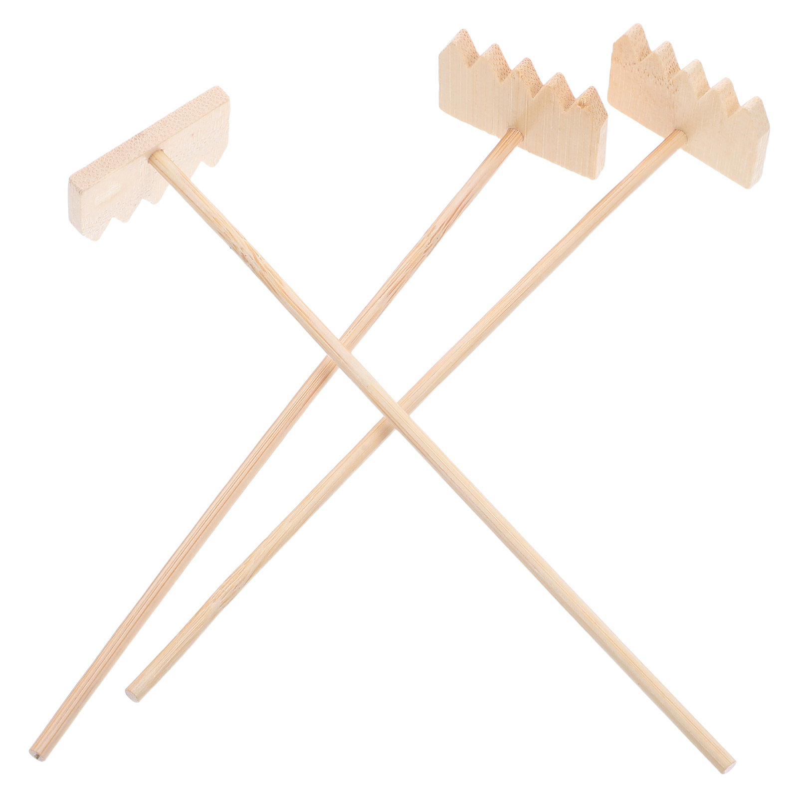 3Pcs Kit Garpu Pasir Mini Bamb - Gardening Tools Drawing ulasan dan harga