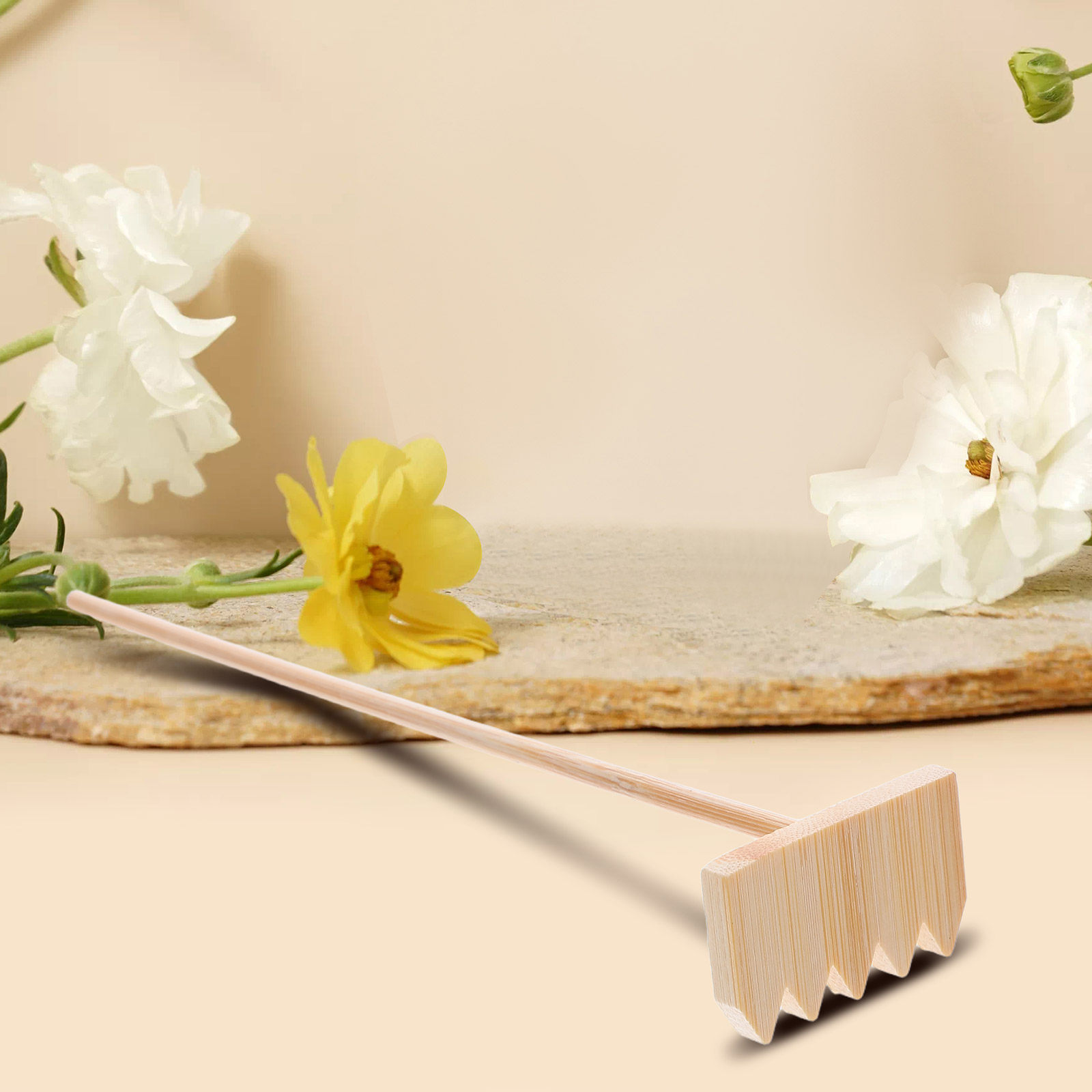 3Pcs Kit Garpu Pasir Mini Bamb - Gardening Tools Drawing ulasan dan harga